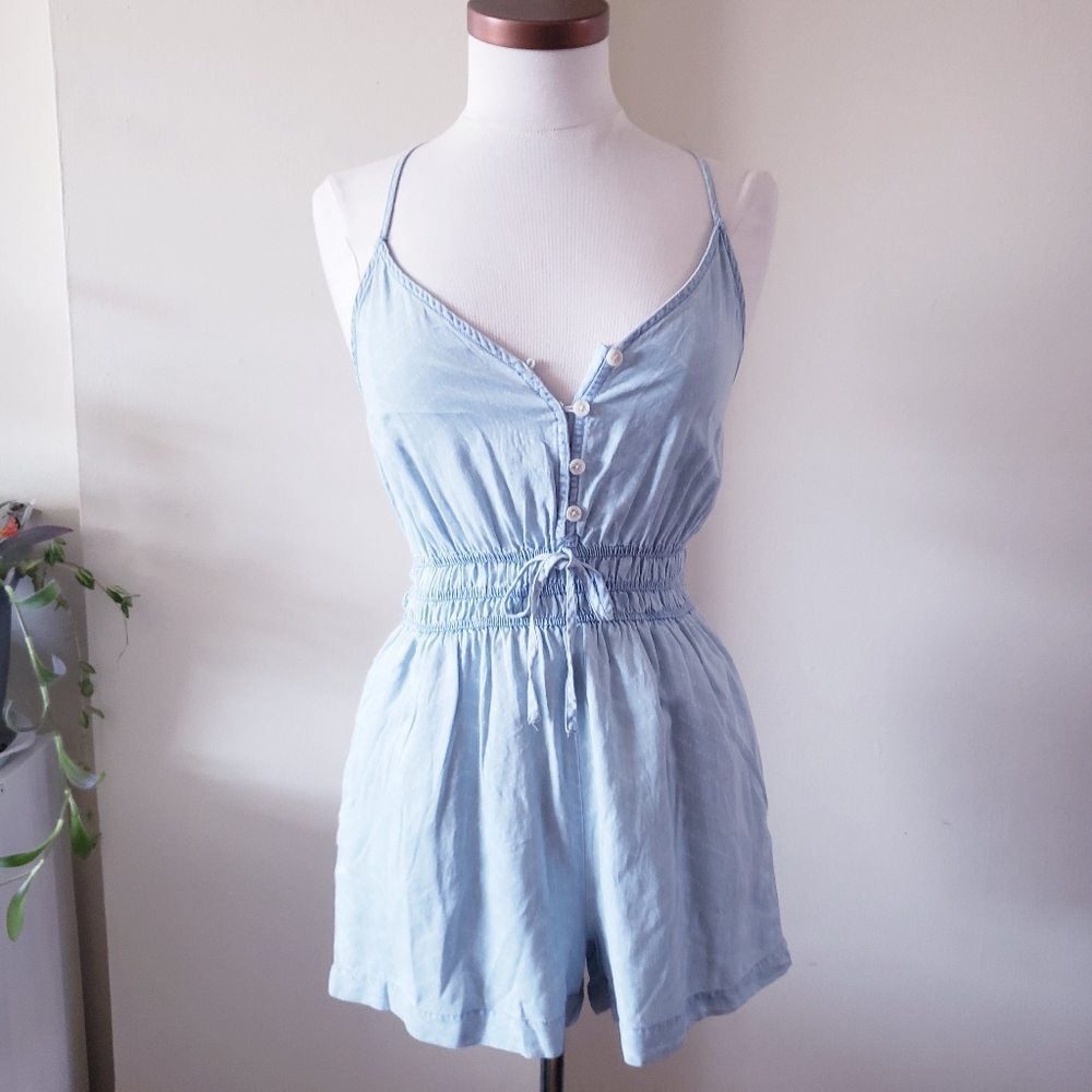 🏷THREAD & SUPPLY NWT 100% Lyocell/Tencel Romper W/Pockets - S